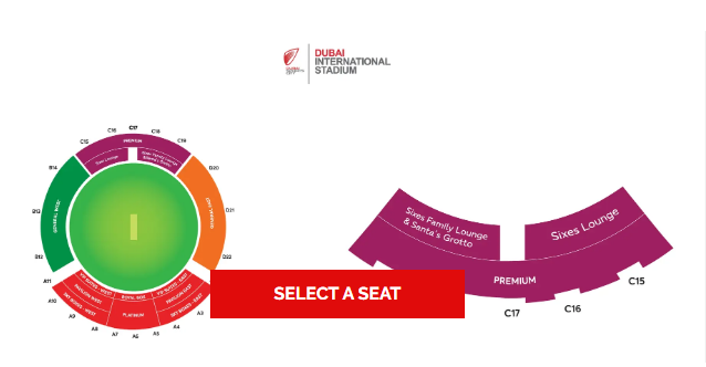 Choose Your Seating Category